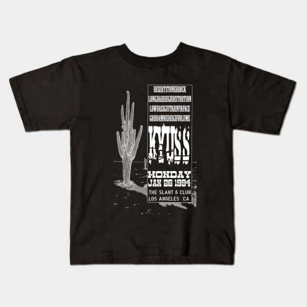 Kyuss Concert Kids T-Shirt by Cisne Negro